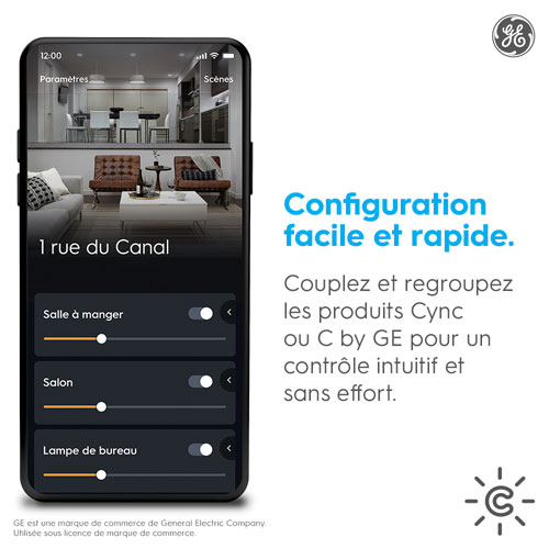 GE Cync Full Colour Vintage ST19 Smart LED Light Bulb