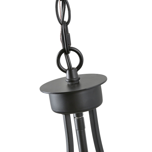 Farmhouse 4-Light Modern Drum Chandelier with Wood Accent