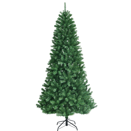 TOPBUY  6Ft Pre-Lit Christmas Tree, Artificial Hinged Xmas Tree W/ 350 Remote-Controlled Color-Changing Led Lights & 845 Pvc Tips