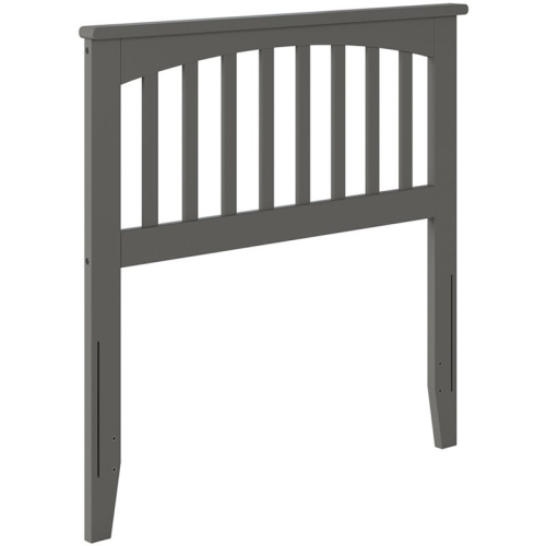 AFI  Mission Twin Solid Wood Headboard With Device Charger In Gray