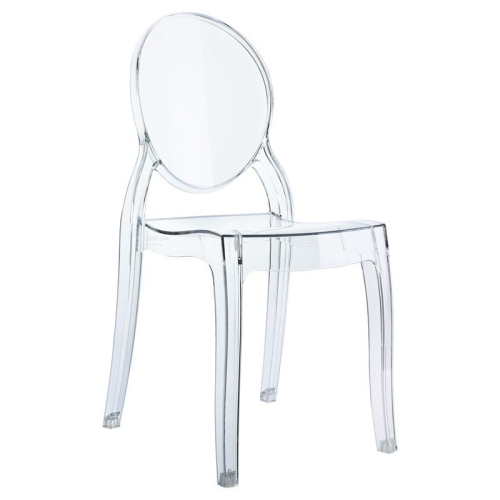 Compamia Siesta Baby Elizabeth Kids Chair in Transparent Clear