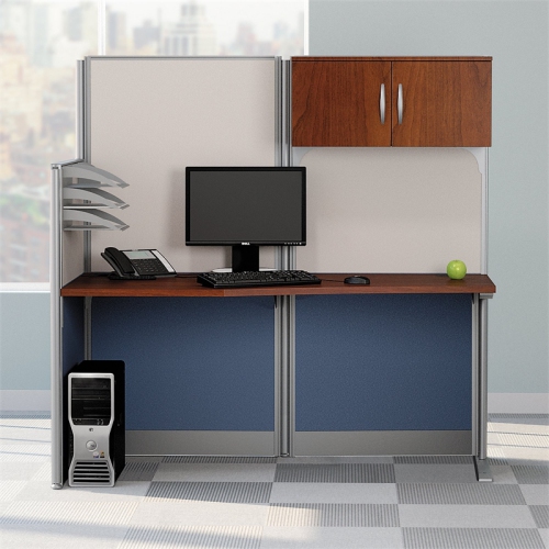 Bush Business Furniture Office in an Hour Storage Cabinet with Accessories in Hansen Cherry