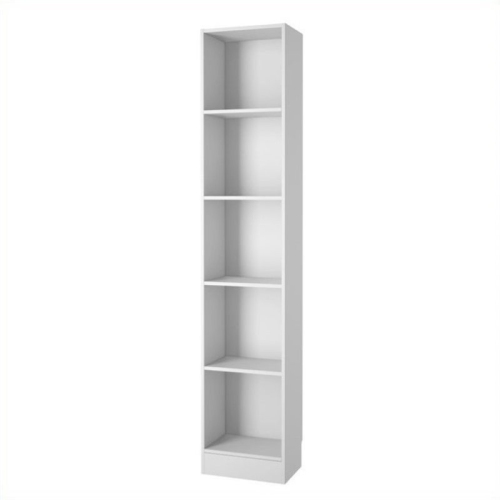 SCRANTON & CO  Scranton And Modern Wood Co 5 Shelf Narrow Contemporary Bookcase In In White