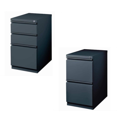 HIRSH INDUSTRIES LLC  Value Pack (Set Of 2) Drawer Filing Cabinet In In Charcoal