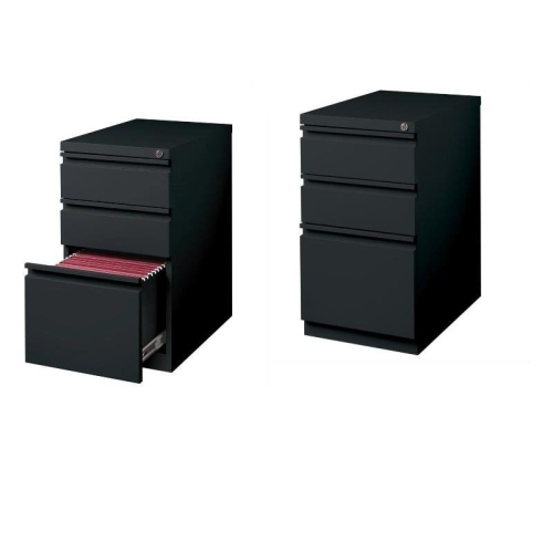 HIRSH INDUSTRIES LLC  Set Of 2 Value Pack 3 Drawer Mobile File Cabinet File In In Black