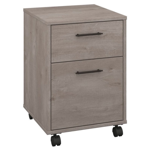 Scranton & Co 2 Drawer Mobile Pedestal in Washed Gray