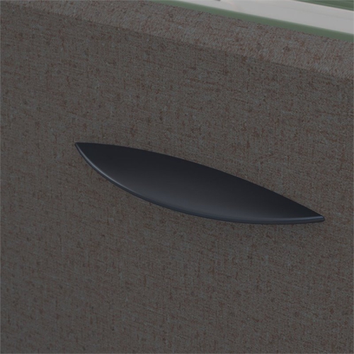 Scranton & Co 72" Desk with Mobile File Cabinet in Slate