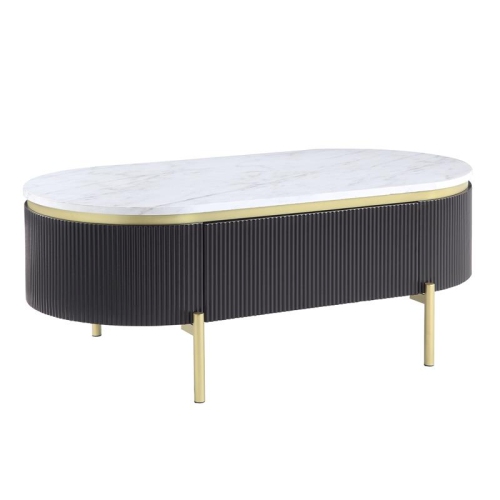 Furniture of America Timi Contemporary Wood 1-Drawer Coffee Table in Dark Walnut