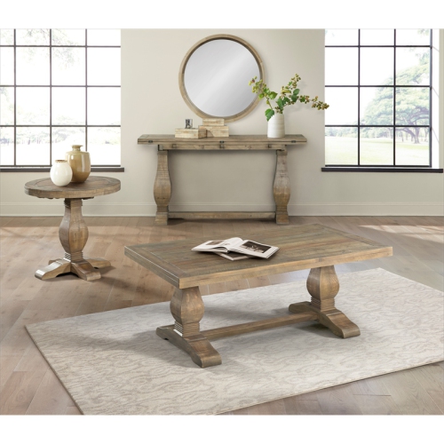 Martin Svensson Home Napa Solid Wood Flip Top Sofa Table Reclaimed Natural Brown