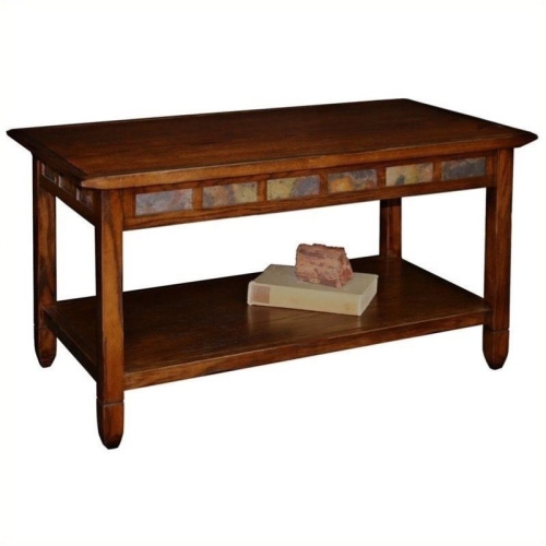 BOWERY HILL  Rectangular Coffee Table In Rustic Oak