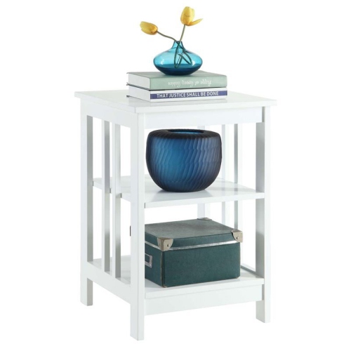 Pemberly Row End Table in White