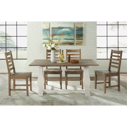 Martin Svensson Home Napa Solid Wood Flip Top Sofa Table White Stain and Natural