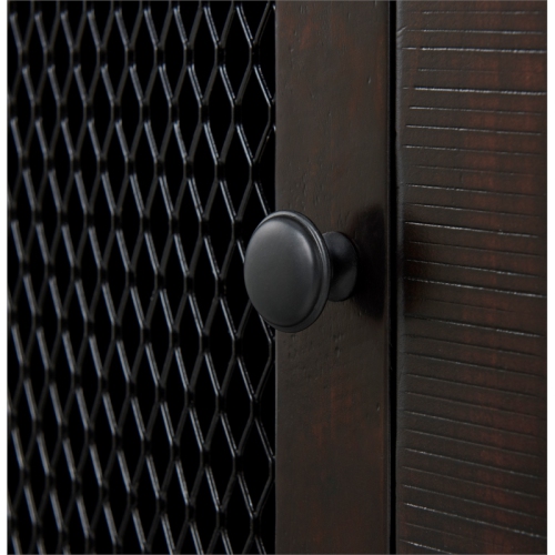 Martin Svensson Home Rustic Chairside Table with Power Espresso