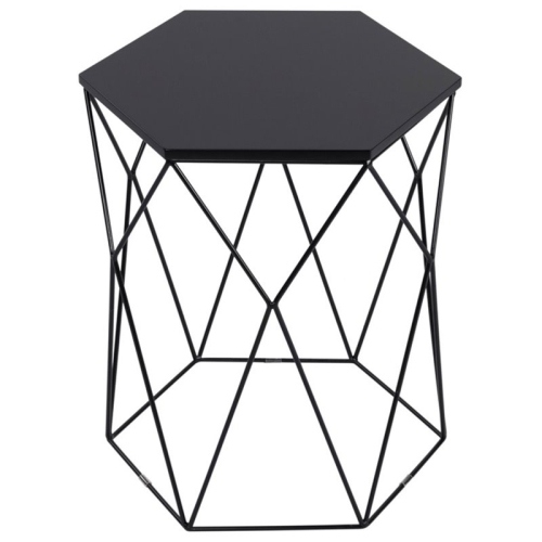 SERTA AT HOME  Element Geometric Side Table In Midnight In Black
