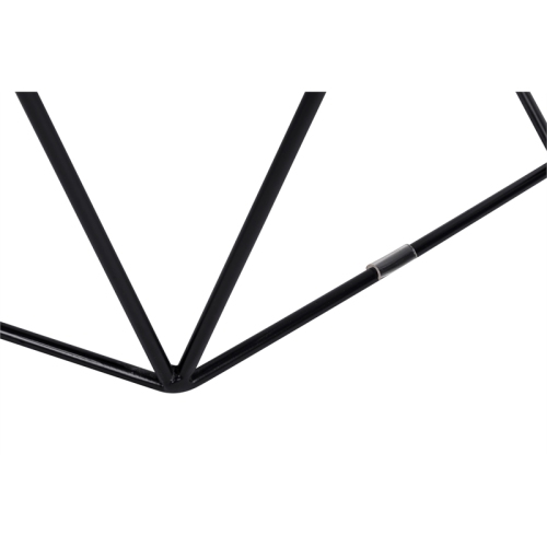 Serta at Home Element Geometric Side Table in Midnight Black