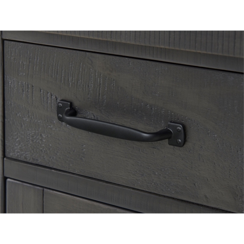 Martin Svensson Home Rustic Chairside Table with Power Gray