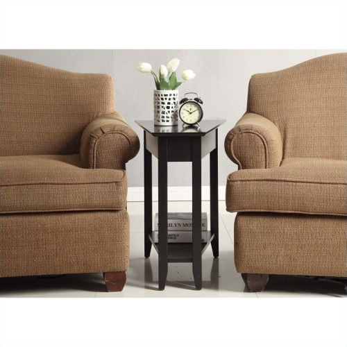 Pemberly Row Wedge End Table - Black