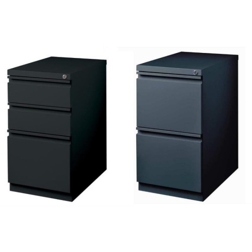 HIRSH INDUSTRIES LLC  2 Piece Value Pack 3 Drawer And 2 Drawer Charcoal Filing Cabinet In Black