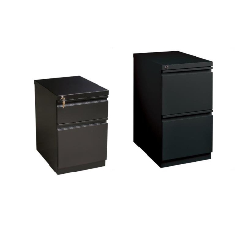 HIRSH INDUSTRIES LLC  2 Piece Value Pack 2 Drawer Mobile File Cabinet File In In Black