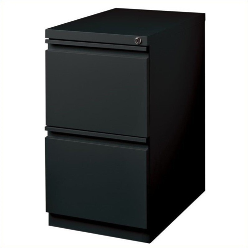 2 Piece Value Pack 2 Drawer Mobile File Cabinet File in Black