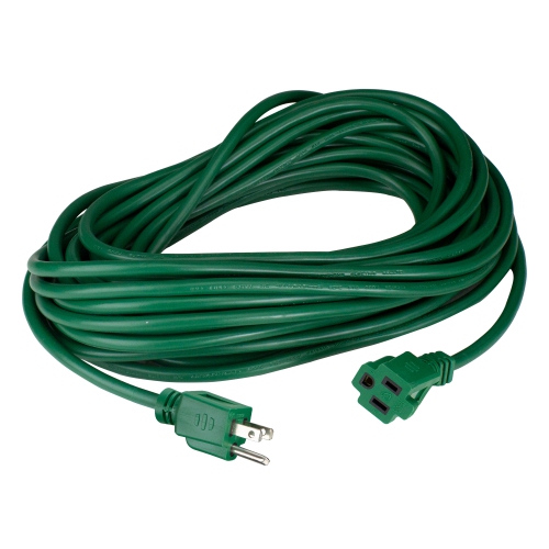 100ft Green 3-Prong Outdoor Extension Power Cord