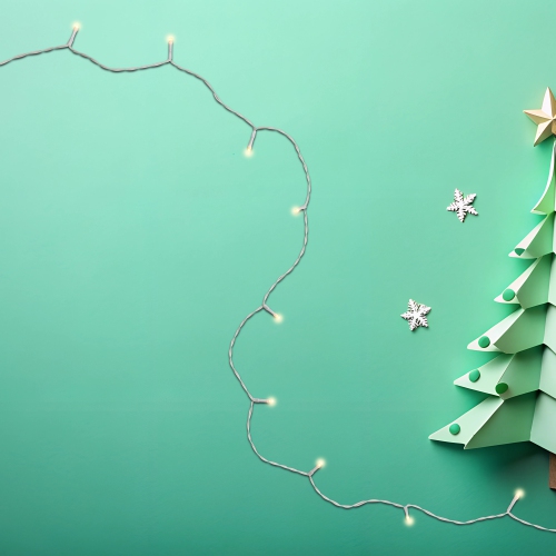 10 B/O Warm White LED Wide Angle Christmas Lights - 3 ft White Wire