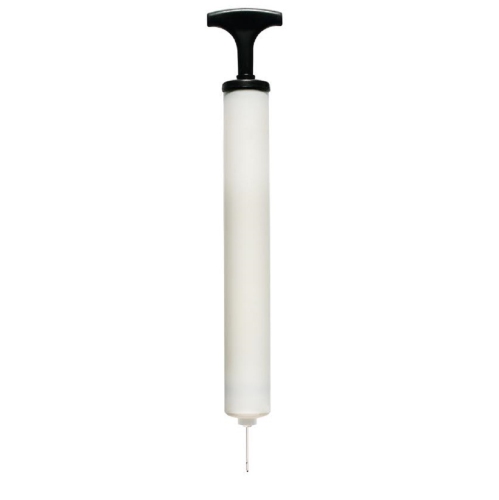 12" Portable White Game Ball Hand Pump for Swimming Pool and Spa