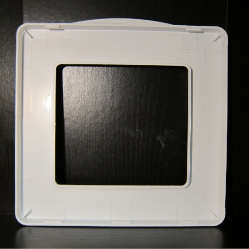 14.25" White HydroTools Wide Mouth Swimming Pool or Spa Vanity Trim Skimmer Face Plate