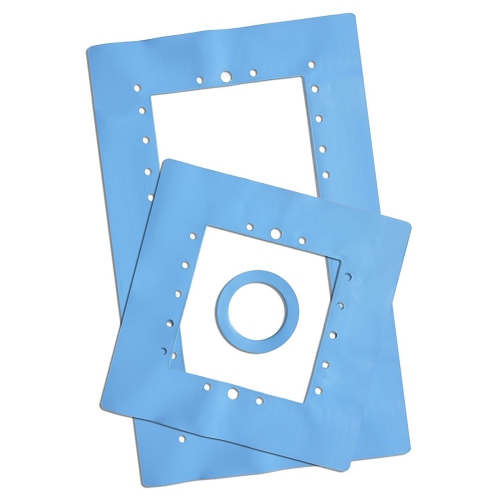 3pc Blue HydroTools Wall Saver Swimming Pool Skimmer Gasket Set 15.5"