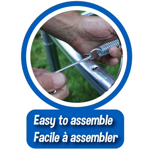 Trainor Sports 12-feet Round Trampoline & Enclosure Combo Heavy Duty Bouncy Outdoor/Backyard Trampoline for Children, Jumping Mat and Full Coverage