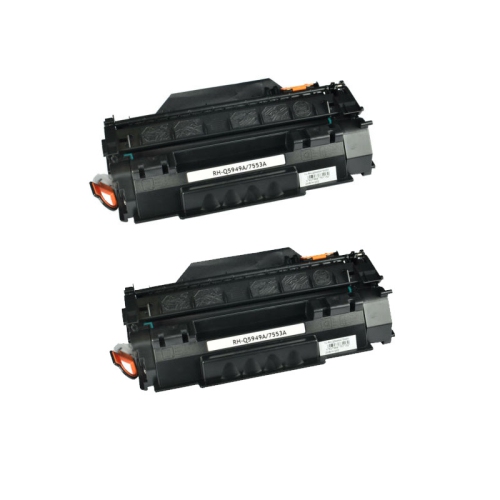 Max Saving - 2Pack Compatible Toner Cartridge for Q7553A, HP 53A,HP Q7553A,LaserJet M2727,M2727nf,M2727nfs,P2015,P2015D,P2015DN,P2015X