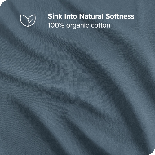 Bare Home 100% Organic Cotton Pillowcase Set - Smooth Sateen Weave - Warm & Luxurious