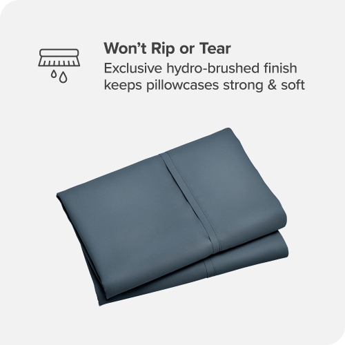 Bare Home 100% Organic Cotton Pillowcase Set - Smooth Sateen Weave - Warm & Luxurious