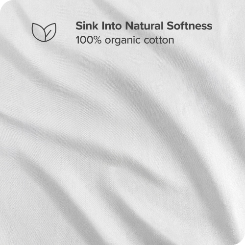 Bare Home 100% Organic Cotton Pillowcase Set - Smooth Sateen Weave - Warm & Luxurious