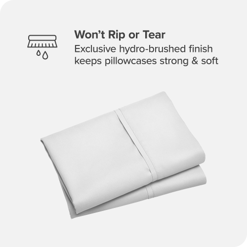 Bare Home 100% Organic Cotton Pillowcase Set - Smooth Sateen Weave - Warm & Luxurious