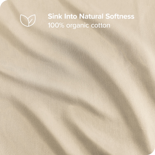 Duo de taies d’oreiller 100 % coton biologique - satin doux - chaud et luxueux