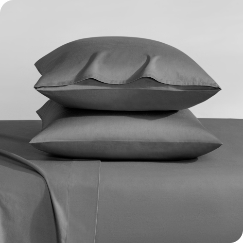 Duo de taies d’oreiller 100 % coton biologique - satin doux - chaud et luxueux
