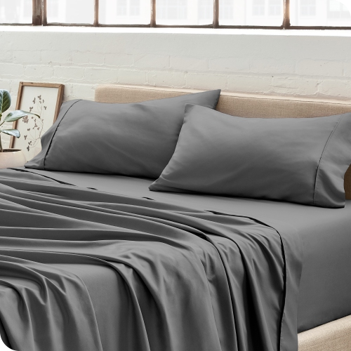 Bare Home 100% Organic Cotton Pillowcase Set - Smooth Sateen Weave - Warm & Luxurious