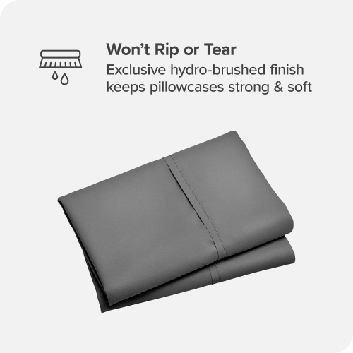 Bare Home 100% Organic Cotton Pillowcase Set - Smooth Sateen Weave - Warm & Luxurious