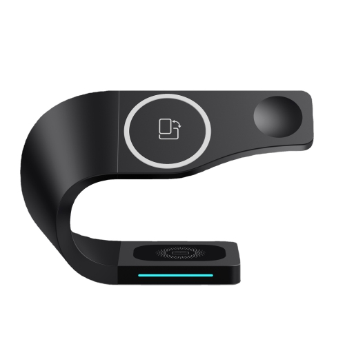 Navor 4-in-1 15W Fast Charging Dock Station | Magnetic Wireless Charger for iPhone 17/16/15/14/13/12/11/X/8, Apple Watch SE/1-11, AirPods 1/2/3/Pro &