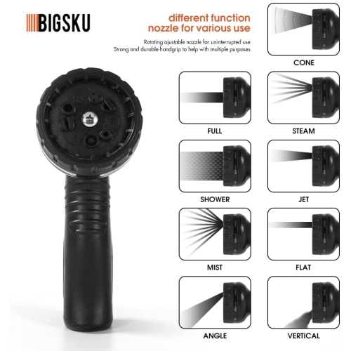 Nupair Expandable garden hose, Lightweight 100ft hosepipes for garden with multiple function Nozzle spray for watering , strongest leakproof 3/4