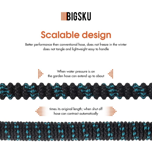 Nupair Expandable garden hose, Lightweight 100ft hosepipes for garden with multiple function Nozzle spray for watering , strongest leakproof 3/4