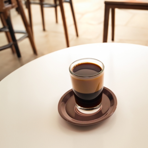 Set of 4 Stainless Steel Copper Finish Tabletop Coasters - 3.75"