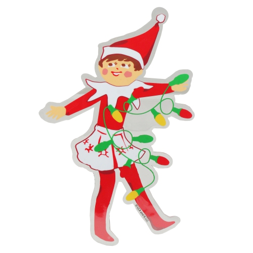 PRODUCT WORKS  5.75" The Elf On The Shelf Jelz Christmas Window Cling