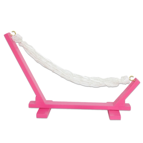 10" Tropical Fantasy Bright Pink Mini Hammock Wine Bottle Holder
