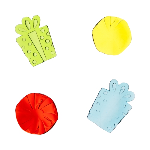 11-Piece Penguin and Presents Gel Christmas Window Clings