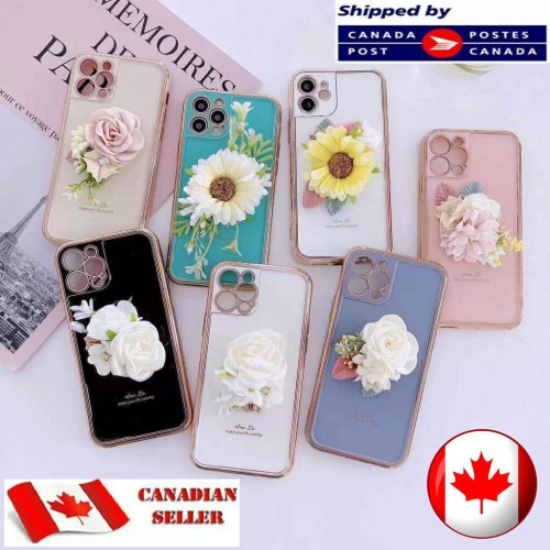 Apple iPhone 11 Pink Case Fashion Flower Smart Shockproof Heavy Duty Luxury Back Cover