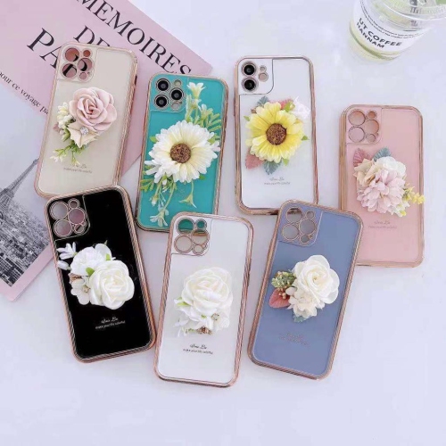 Apple iPhone 11 Pink Case Fashion Flower Smart Shockproof Heavy Duty Luxury Back Cover