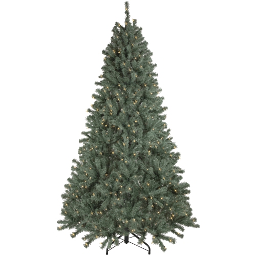 7.5' Pre-Lit Colorado Blue Spruce Artificial Christmas Tree, Clear Lights