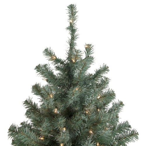 7.5' Pre-Lit Colorado Blue Spruce Artificial Christmas Tree, Clear Lights
